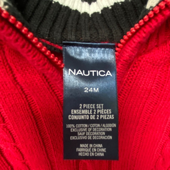 Nautica 2-piece sweater & dress pants outfit set - Picture 5 of 13